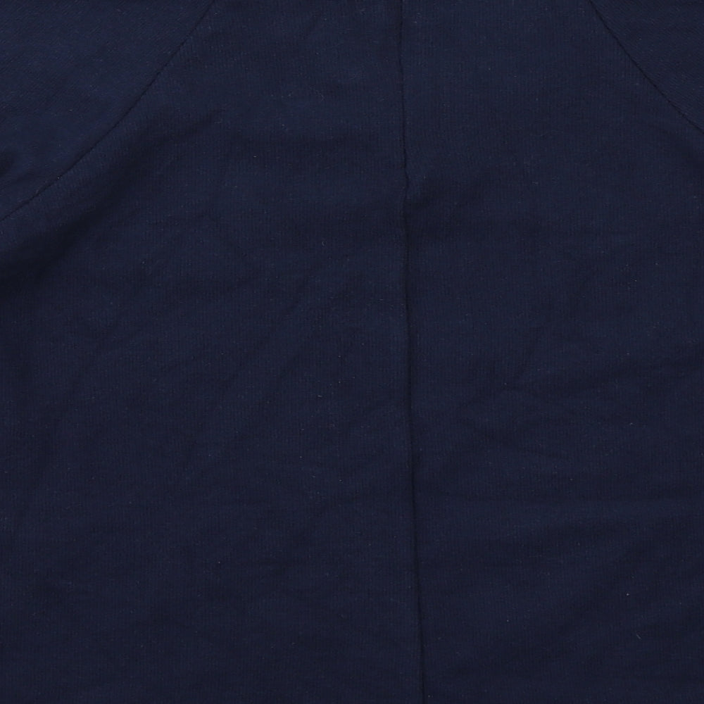 Marks & Spencer Womens Blue Polyester Pullover Sweatshirt Size 12 Zip