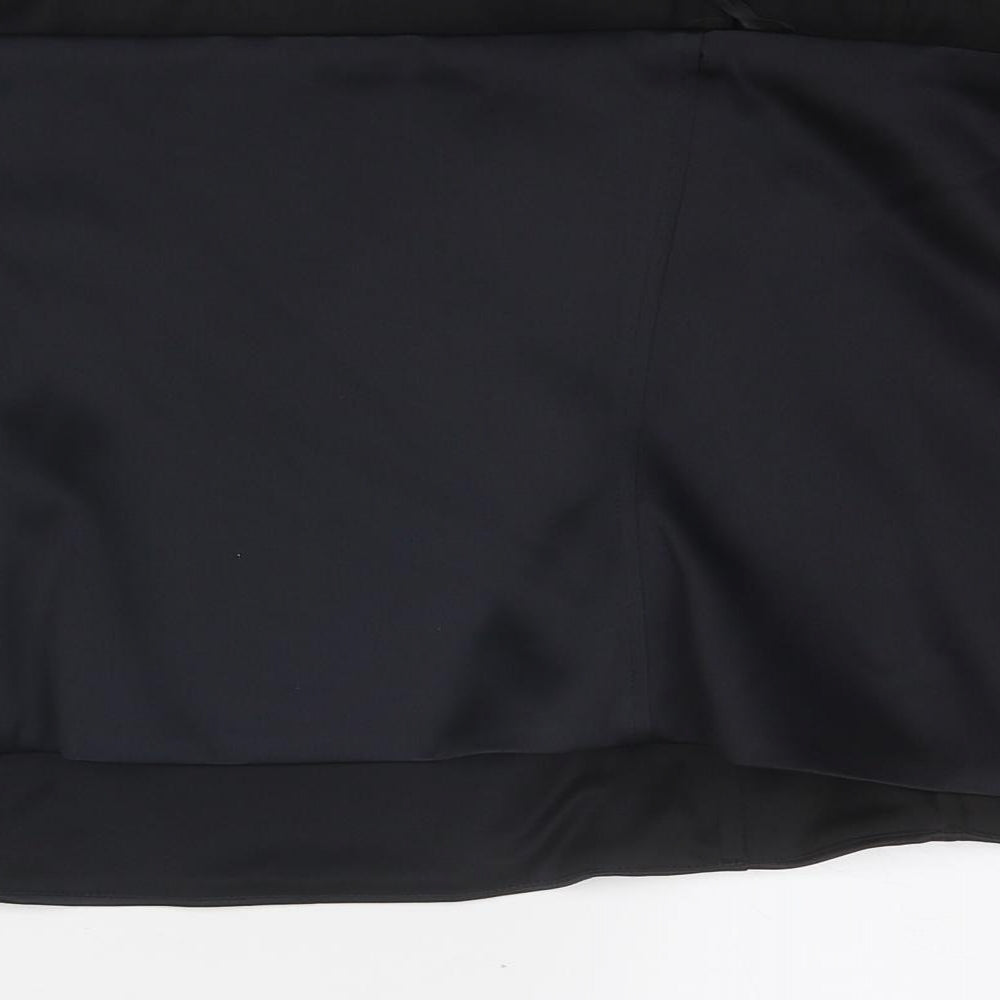Marks & Spencer Womens Black Polyester Cropped Tank Size 24 Off the Shoulder