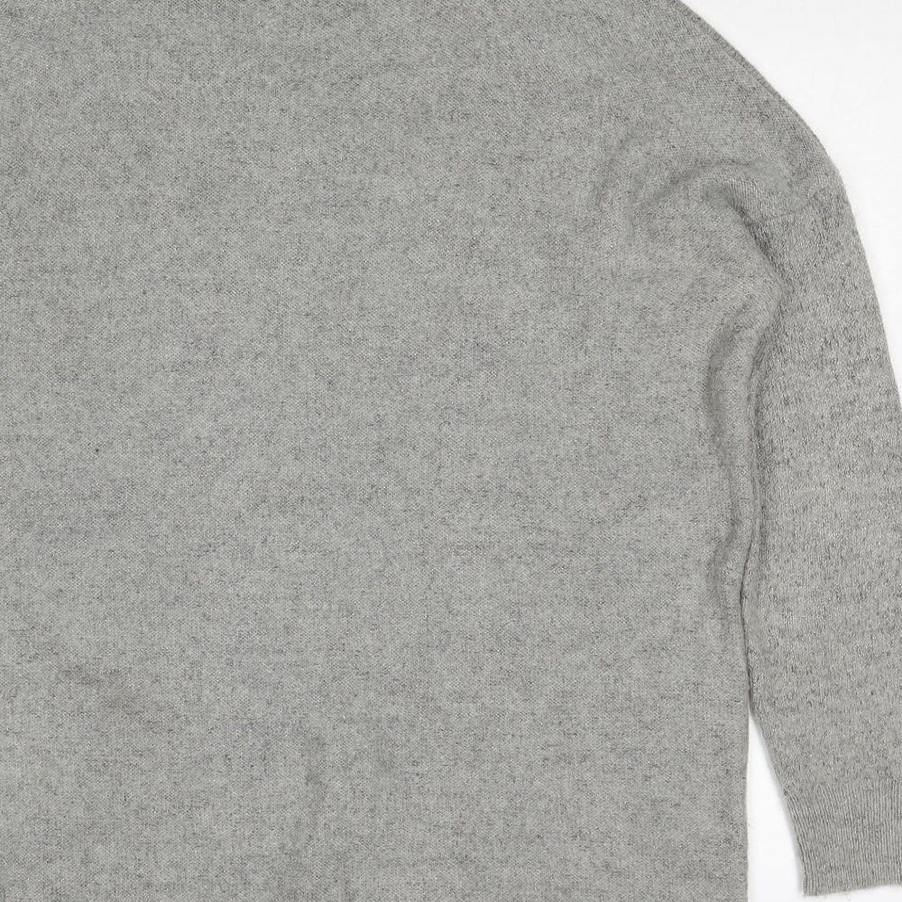 Wallis Womens Grey Roll Neck Acrylic Pullover Jumper Size M