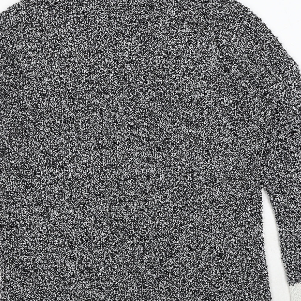Divided by H&M Womens Grey Roll Neck Acrylic Pullover Jumper Size XS