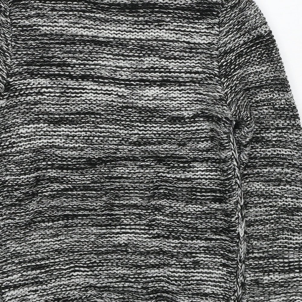Influence Womens Black Round Neck Acrylic Pullover Jumper Size 10