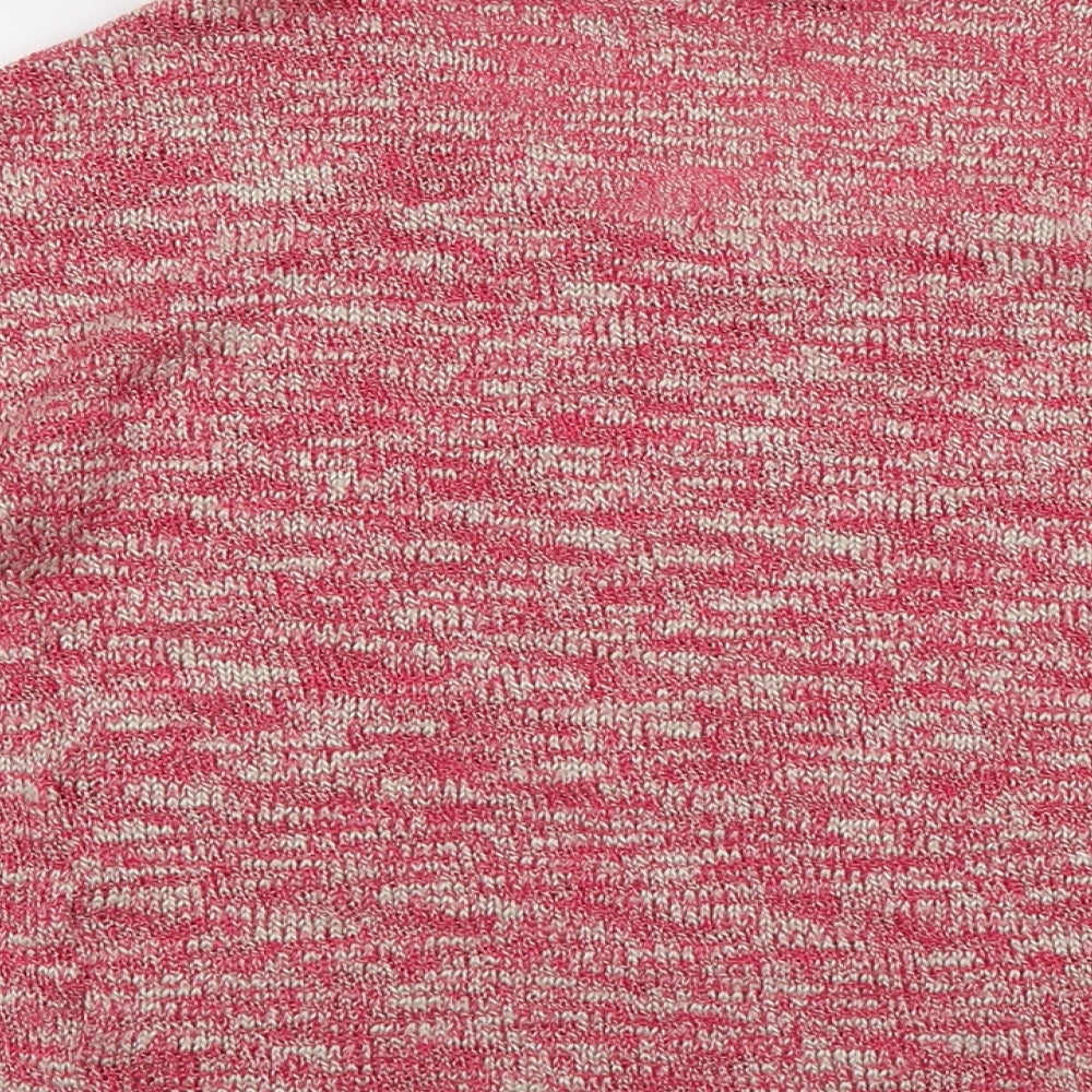 River Island Womens Pink Scoop Neck Acrylic Pullover Jumper Size 10