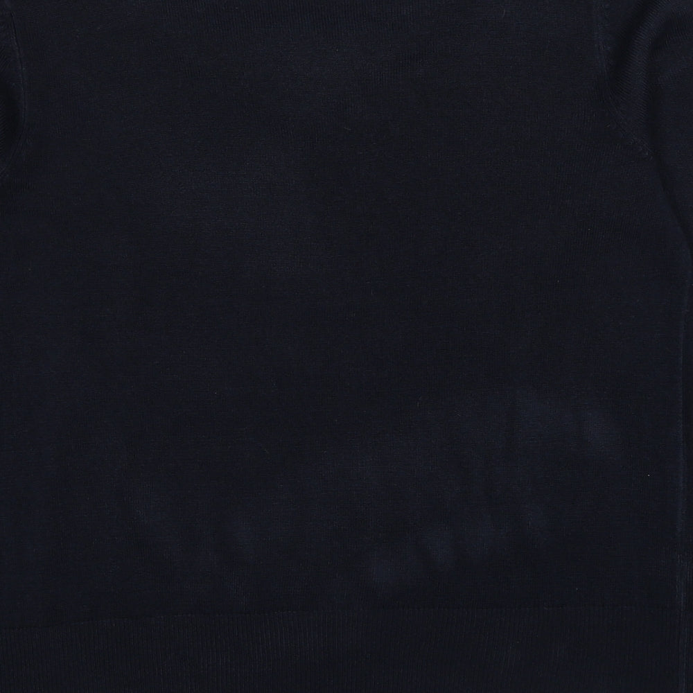 Dorothy Perkins Womens Blue Round Neck Acrylic Pullover Jumper Size 14
