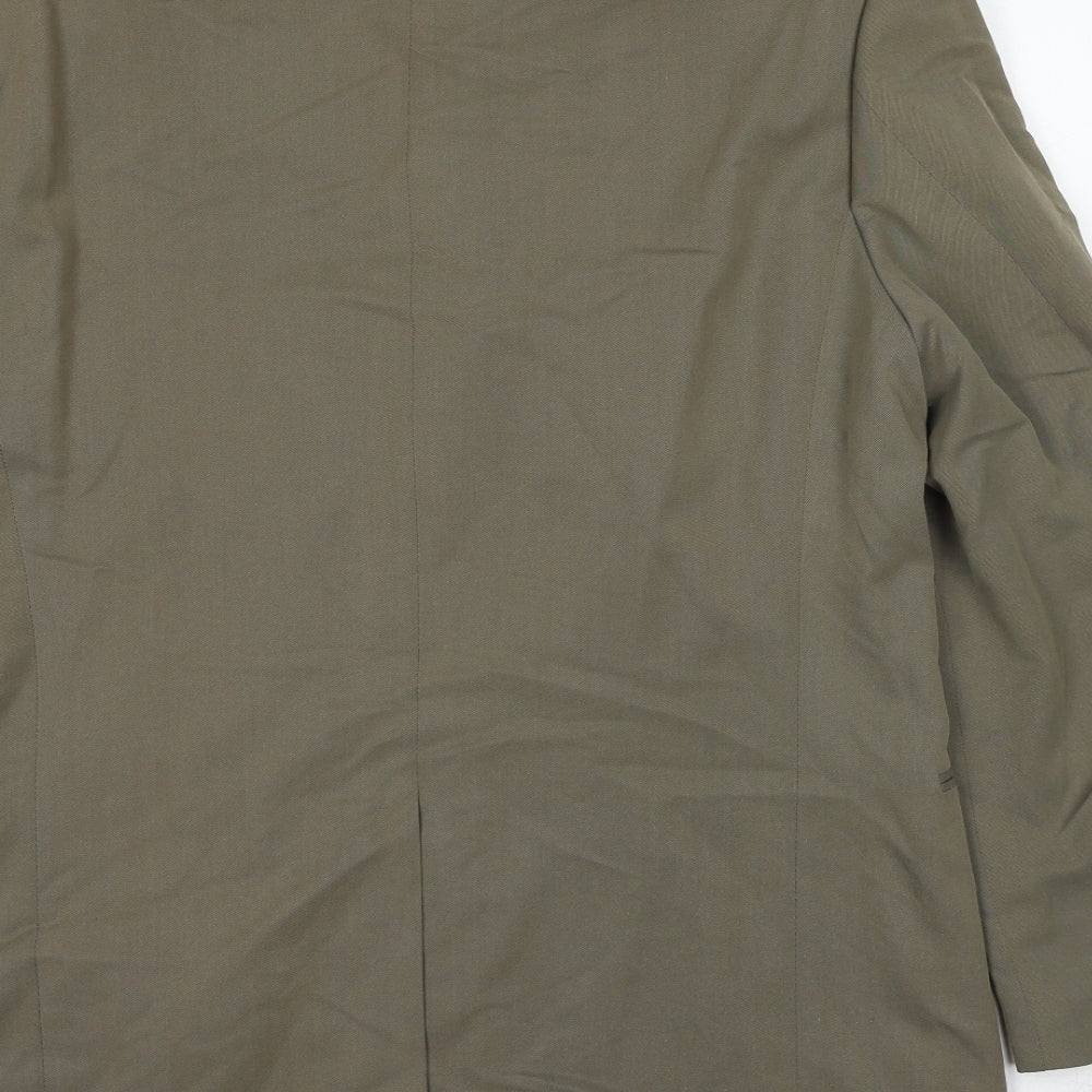 Frans Molenaar Mens Beige Wool Jacket Suit Jacket Size 40 Regular