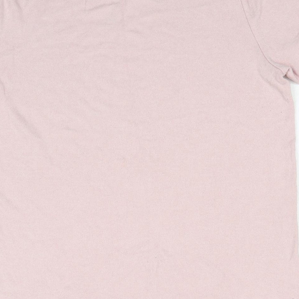 Marks & Spencer Womens Pink Round Neck Viscose Pullover Jumper Size 16