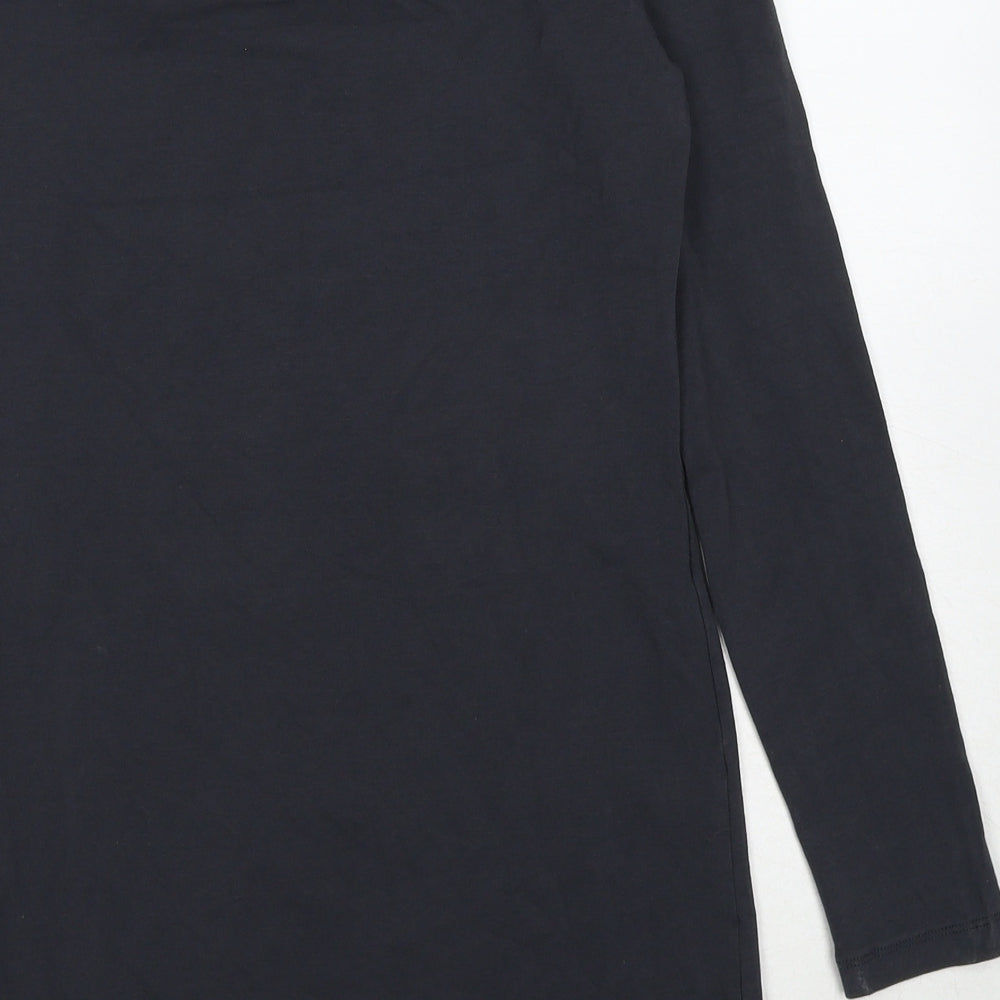 DEPT Womens Black Cotton Pullover Sweatshirt Size M Pullover