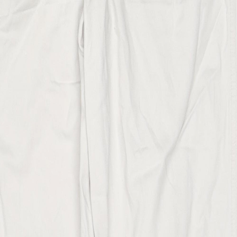Gap Womens Beige Cotton Trousers Size 12 Regular Button