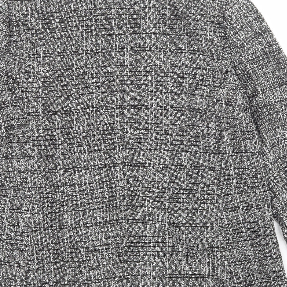 Marks & Spencer Womens Black Geometric Jacket Size 12