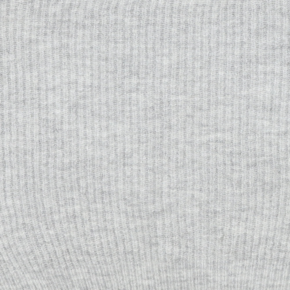 Topshop Womens Grey Round Neck Acrylic Pullover Jumper Size S