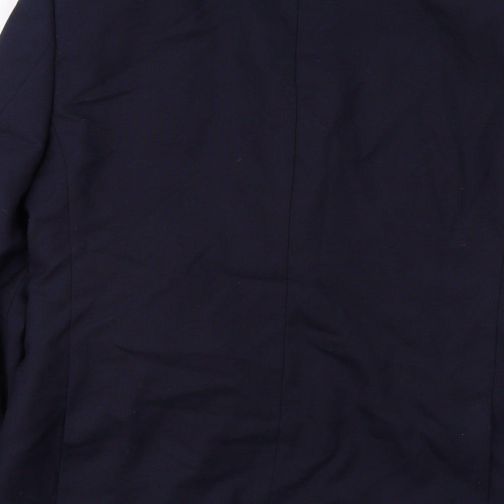 Marks & Spencer Mens Blue Polyester Jacket Suit Jacket Size 42 Regular