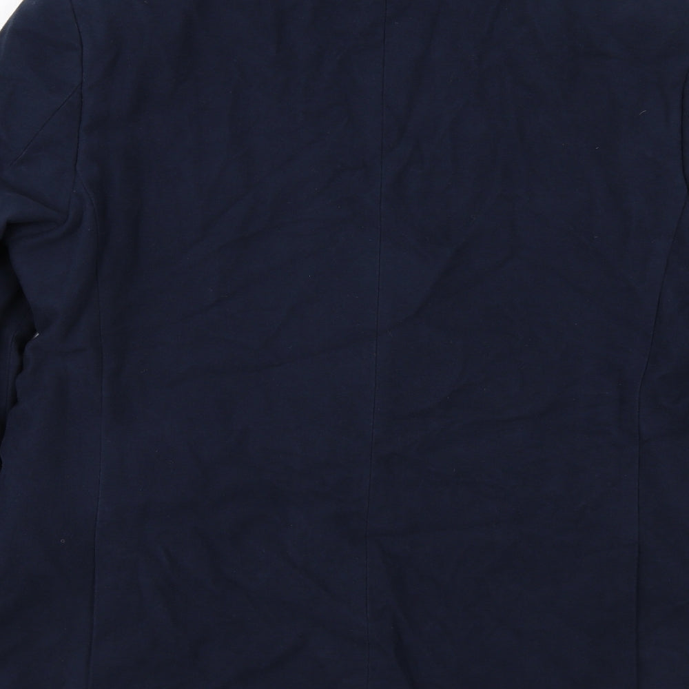 Emmetex Mens Blue Polyester Jacket Suit Jacket Size 44 Regular