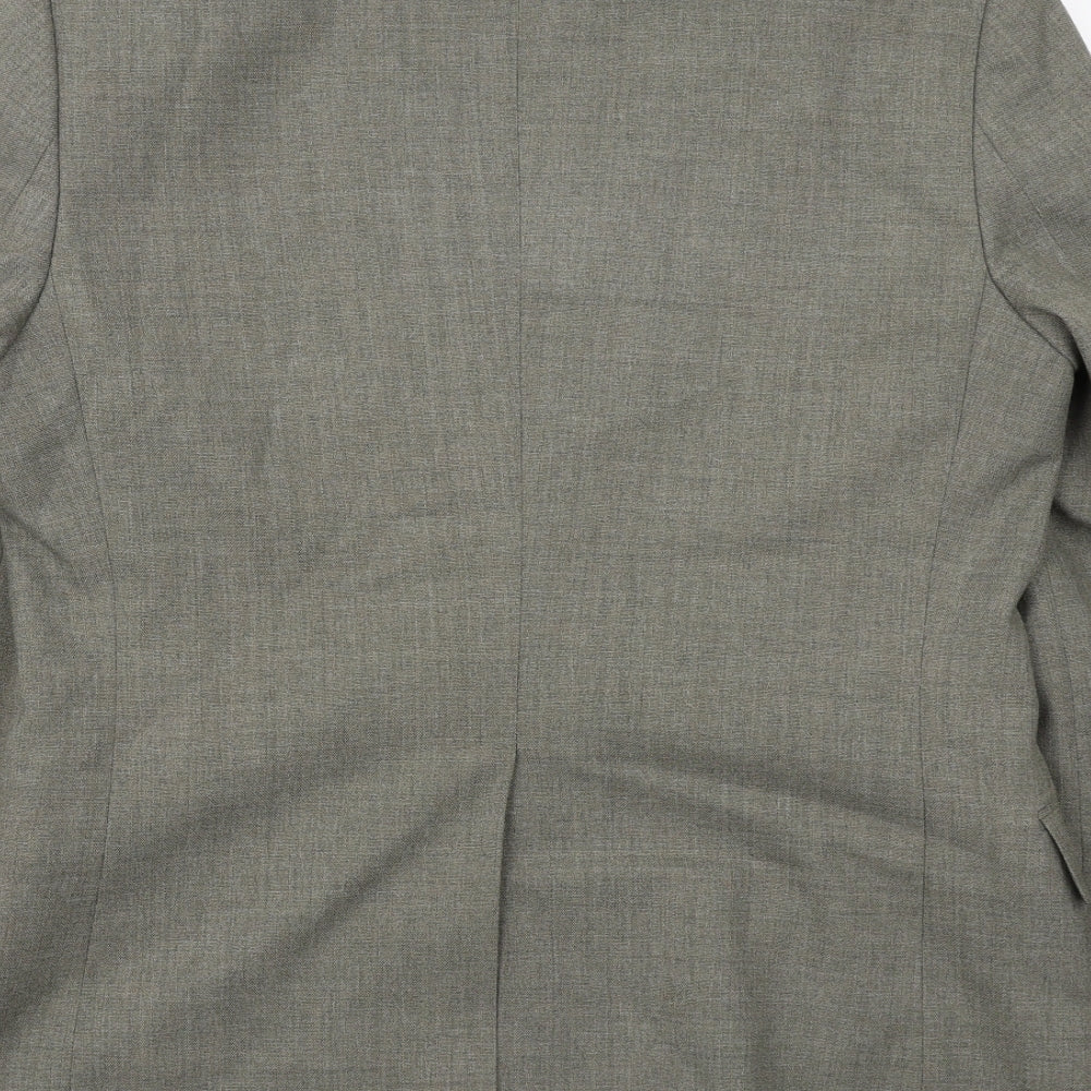 Marks & Spencer Mens Green Polyester Jacket Suit Jacket Size 40 Regular
