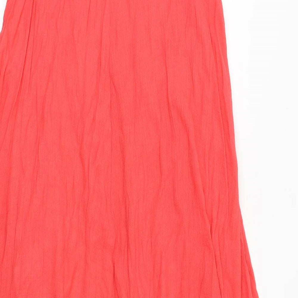 Rebellion Womens Pink Polyester Tank Dress Size M Round Neck Pullover