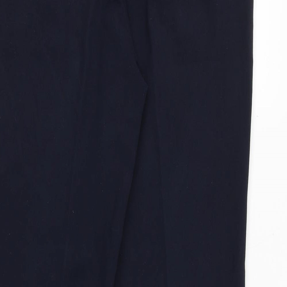 Per Una Womens Blue Polyester Dress Pants Trousers Size 8 Regular Zip