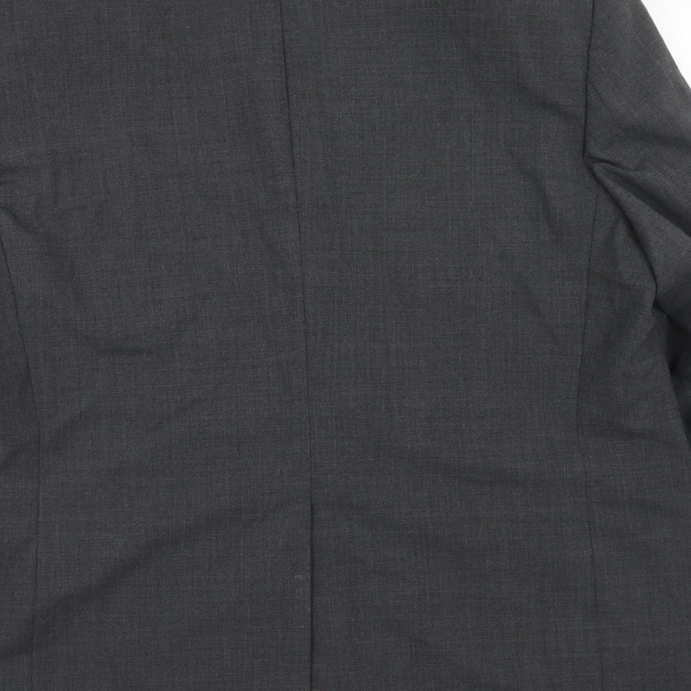 Marks & Spencer Mens Grey Polyester Jacket Suit Jacket Size 44 Regular