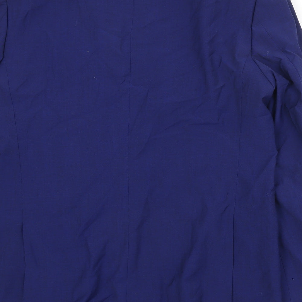 Marks & Spencer Mens Blue Polyester Jacket Suit Jacket Size 40 Regular