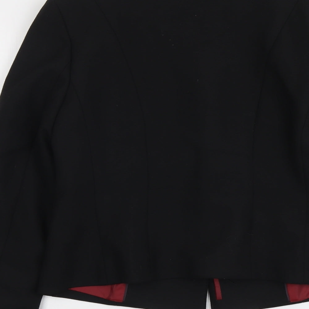 The Collection Womens Black Jacket Size 6 Button