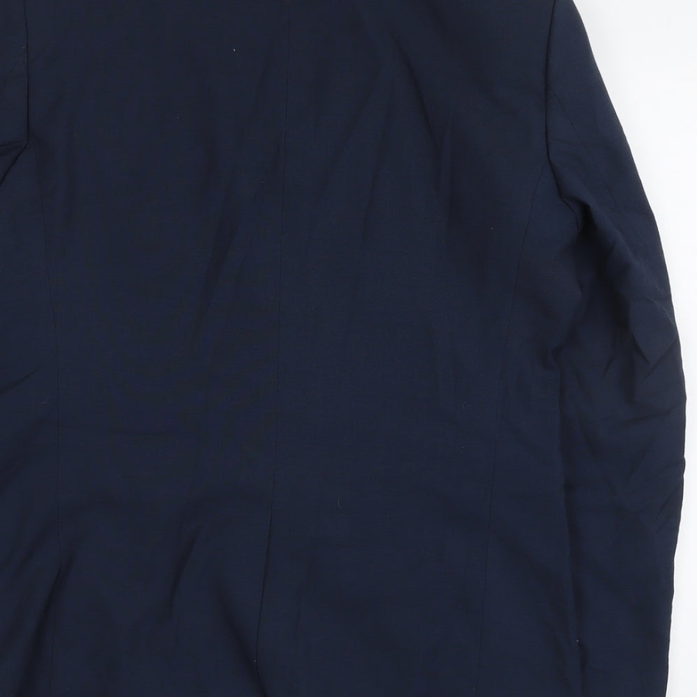 NEXT Mens Blue Polyester Jacket Suit Jacket Size 40 Regular