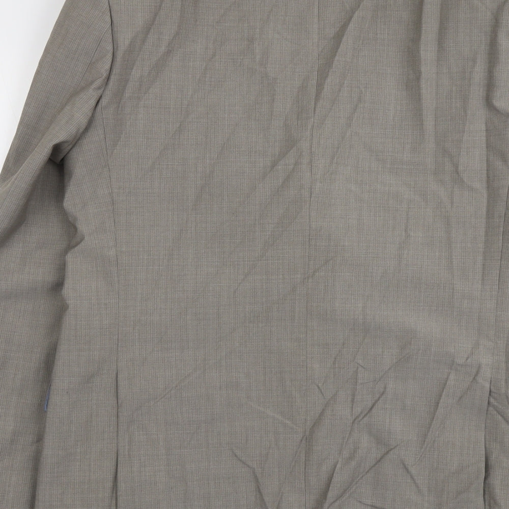 Marks & Spencer Mens Beige Wool Jacket Suit Jacket Size 42 Regular