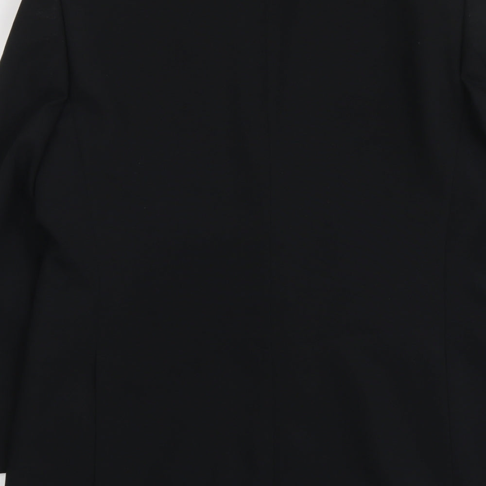 Greenwoods Mens Black Polyester Jacket Suit Jacket Size 38 Regular