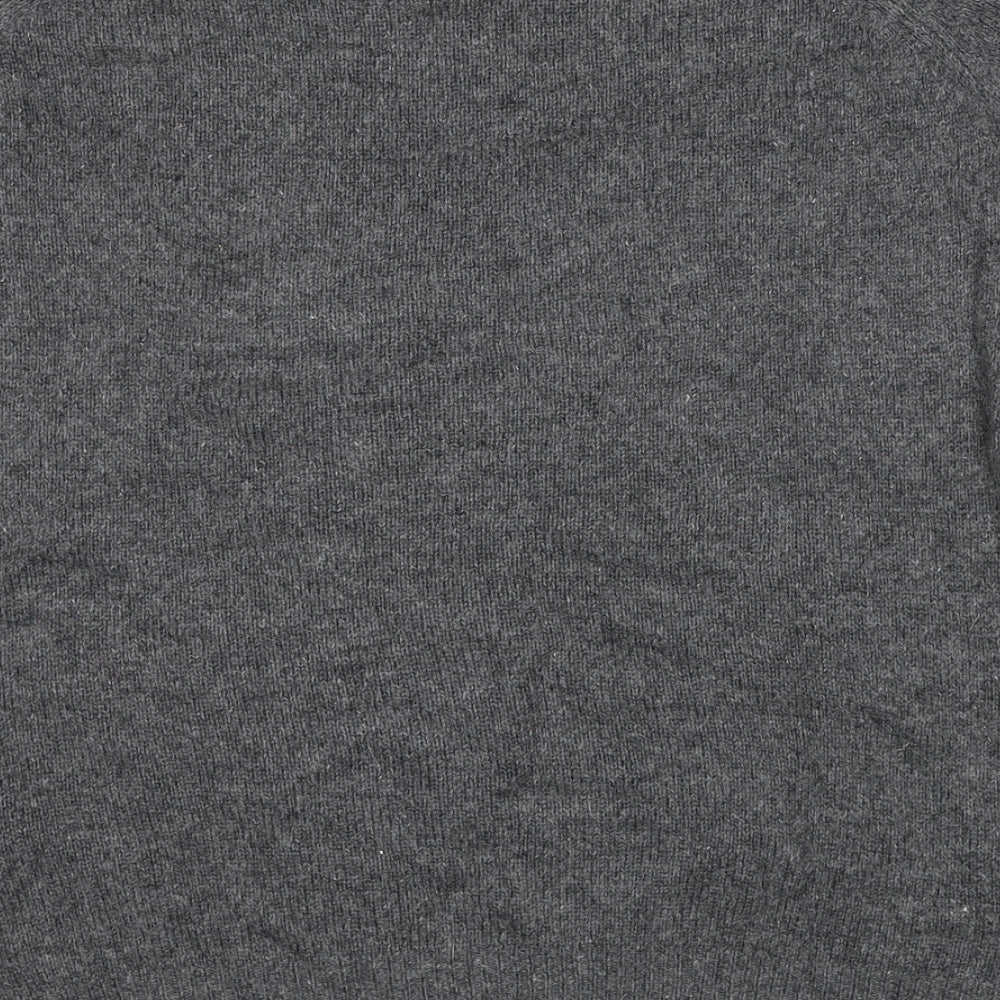 NEXT Womens Grey Round Neck Viscose Pullover Jumper Size 10