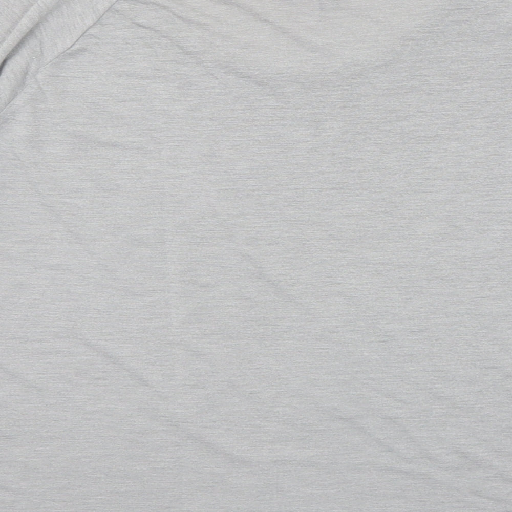 NEXT Womens Grey Polyester Basic T-Shirt Size 10 Round Neck