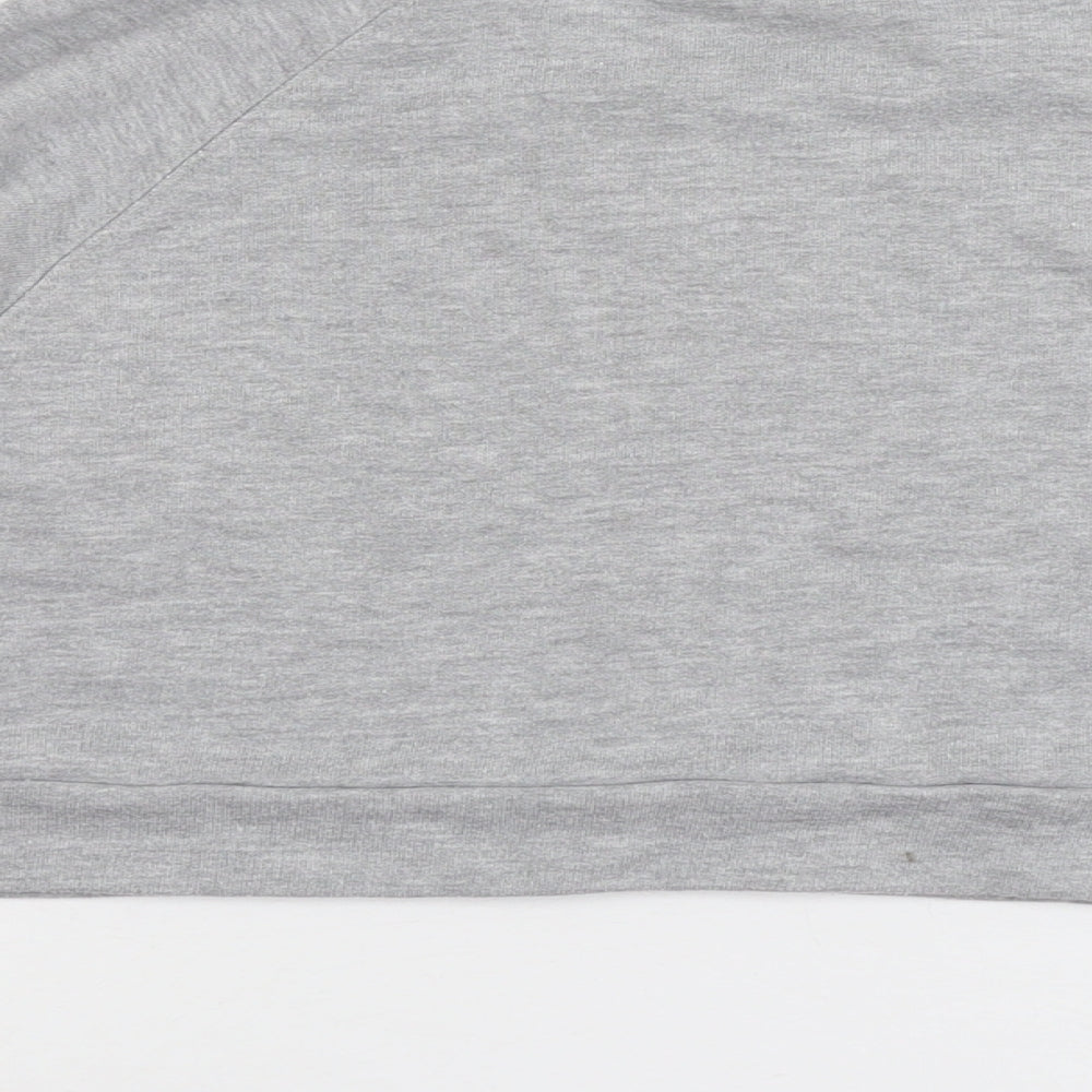 Cameo Rose Womens Grey Cotton Pullover Sweatshirt Size M Pullover
