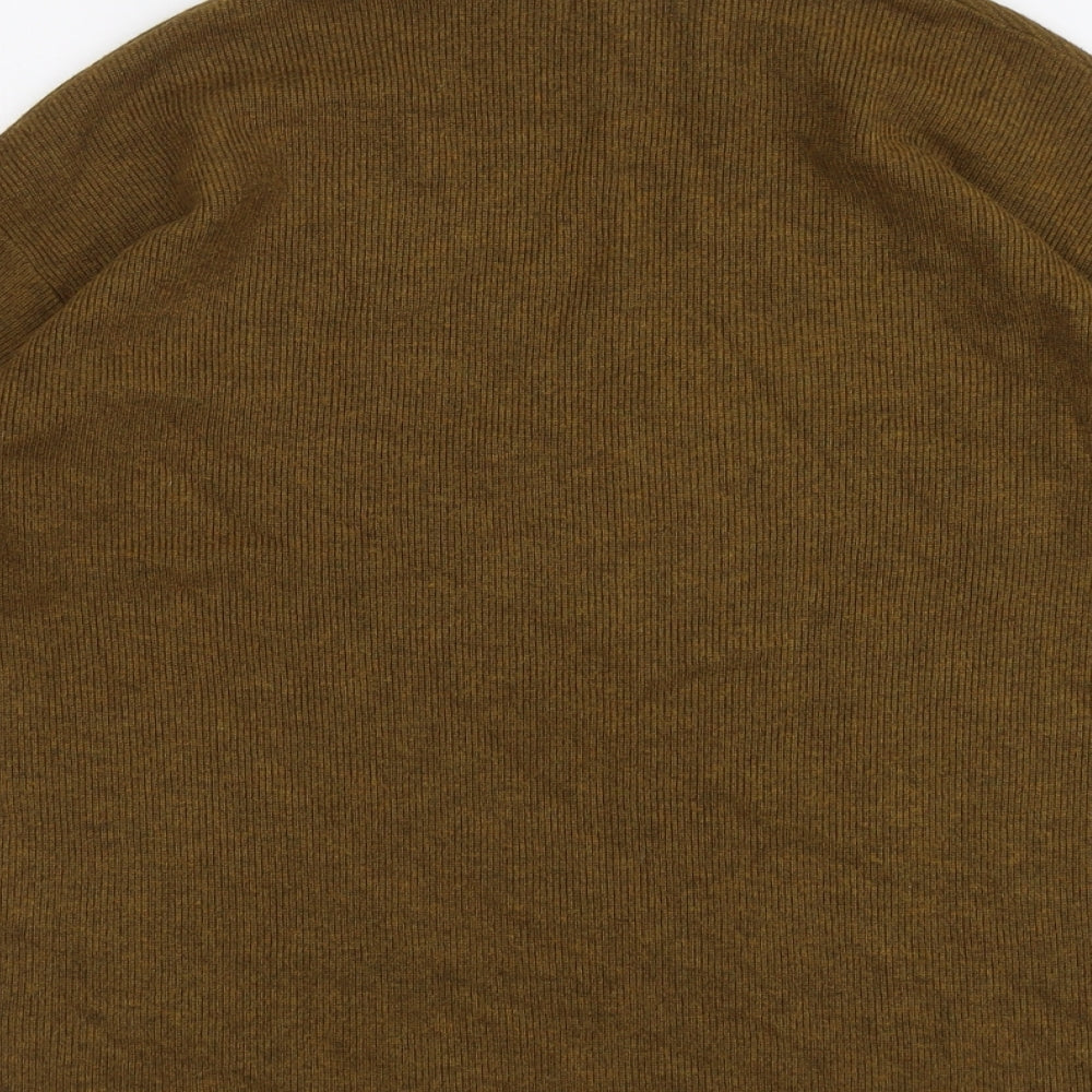 Warehouse Womens Brown Round Neck Viscose Pullover Jumper Size 6