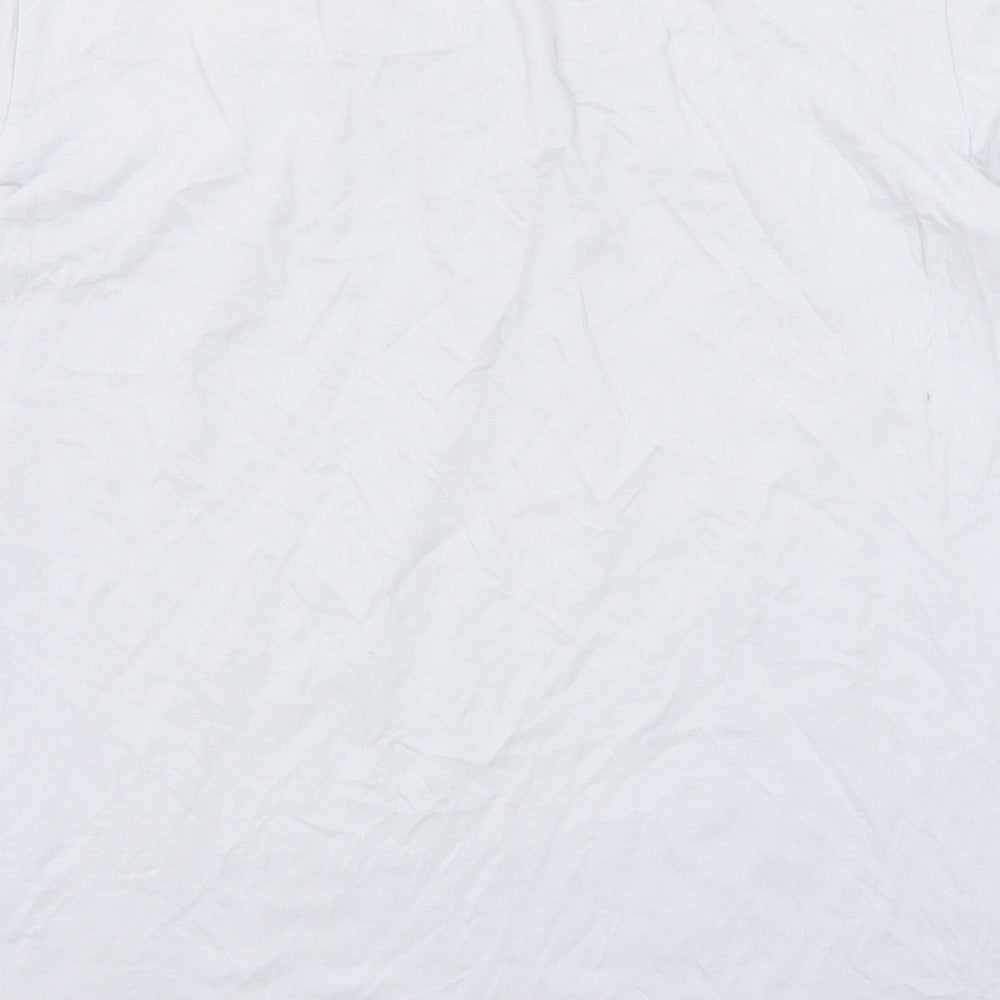 Uniqlo Womens Blue Cotton Basic T-Shirt Size XS Round Neck