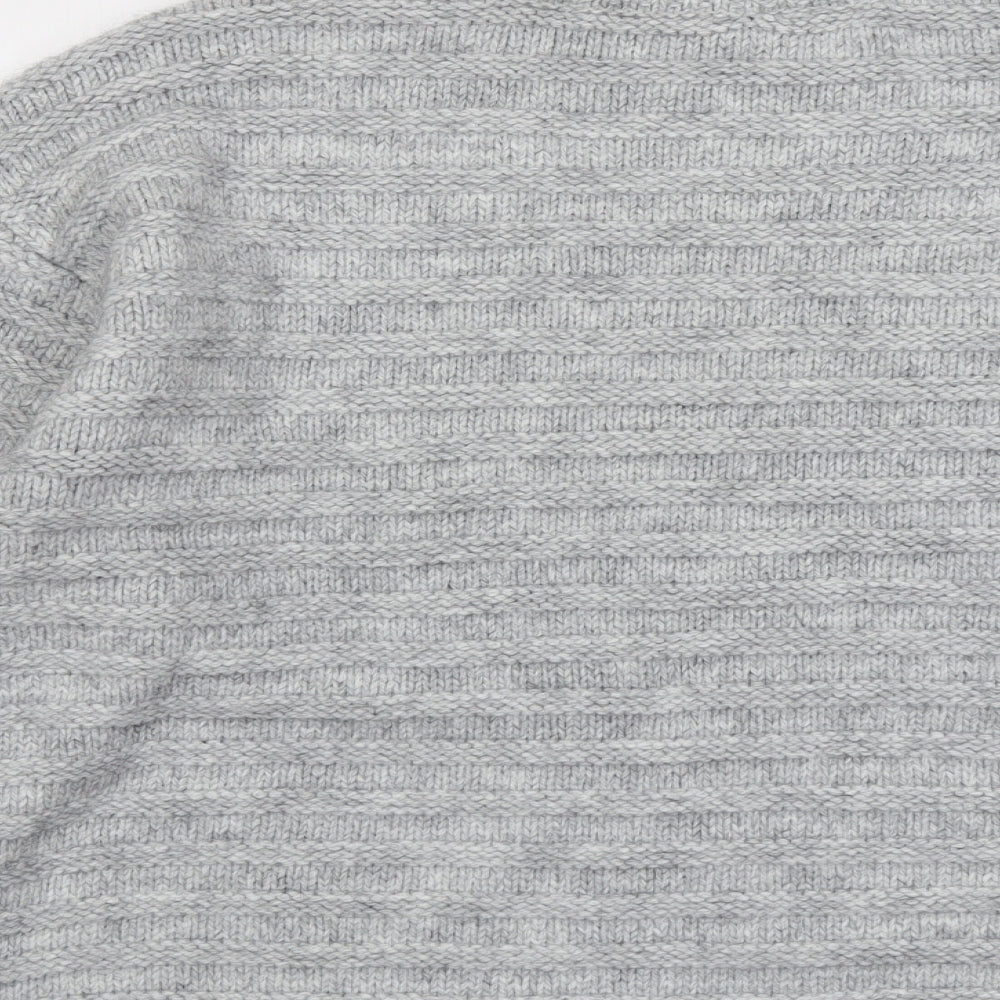 Marks & Spencer Womens Grey Round Neck Acrylic Pullover Jumper Size XL