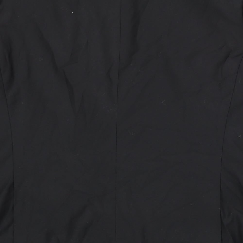 French Connection Mens Black Polyester Jacket Suit Jacket Size 44 Regular - Satin Trim