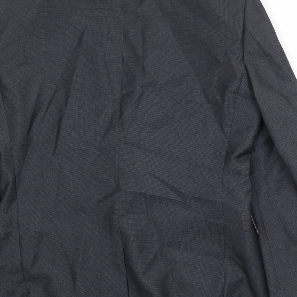 NEXT Mens Grey Polyester Jacket Suit Jacket Size 38 Regular