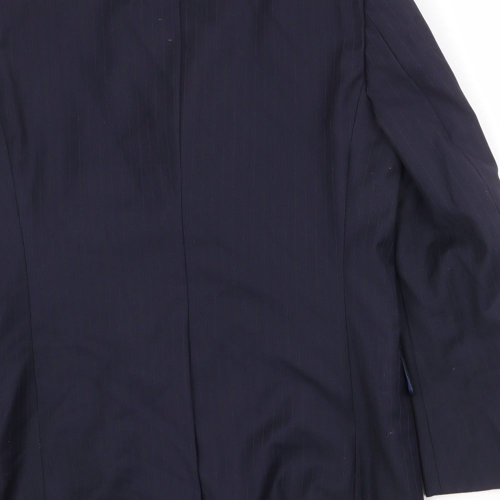 Marks & Spencer Mens Blue Wool Jacket Suit Jacket Size 40 Regular