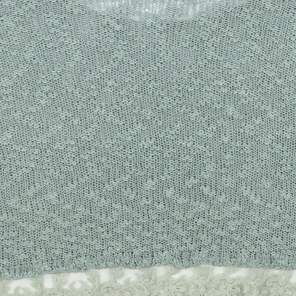 QED London Womens Green Round Neck Acrylic Pullover Jumper Size S