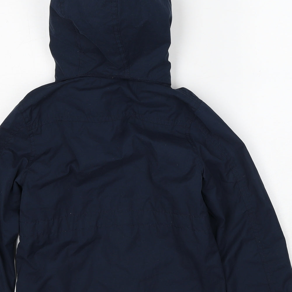 name it Girls Blue Jacket Size 6 Years Zip