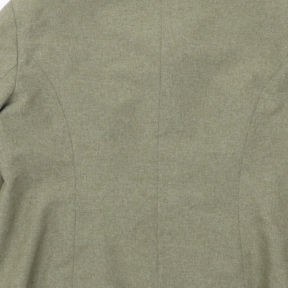 Berkertex Womens Green Geometric Jacket Size 16 Zip