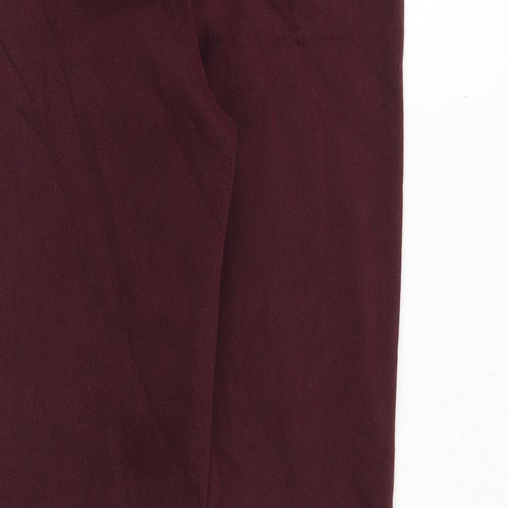 Marks & Spencer Womens Red Cotton Jegging Jeans Size 6 Regular