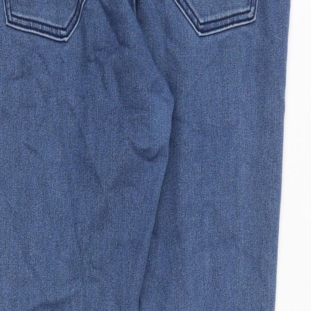 H&M Womens Blue Cotton Skinny Jeans Size 33 in Regular Zip