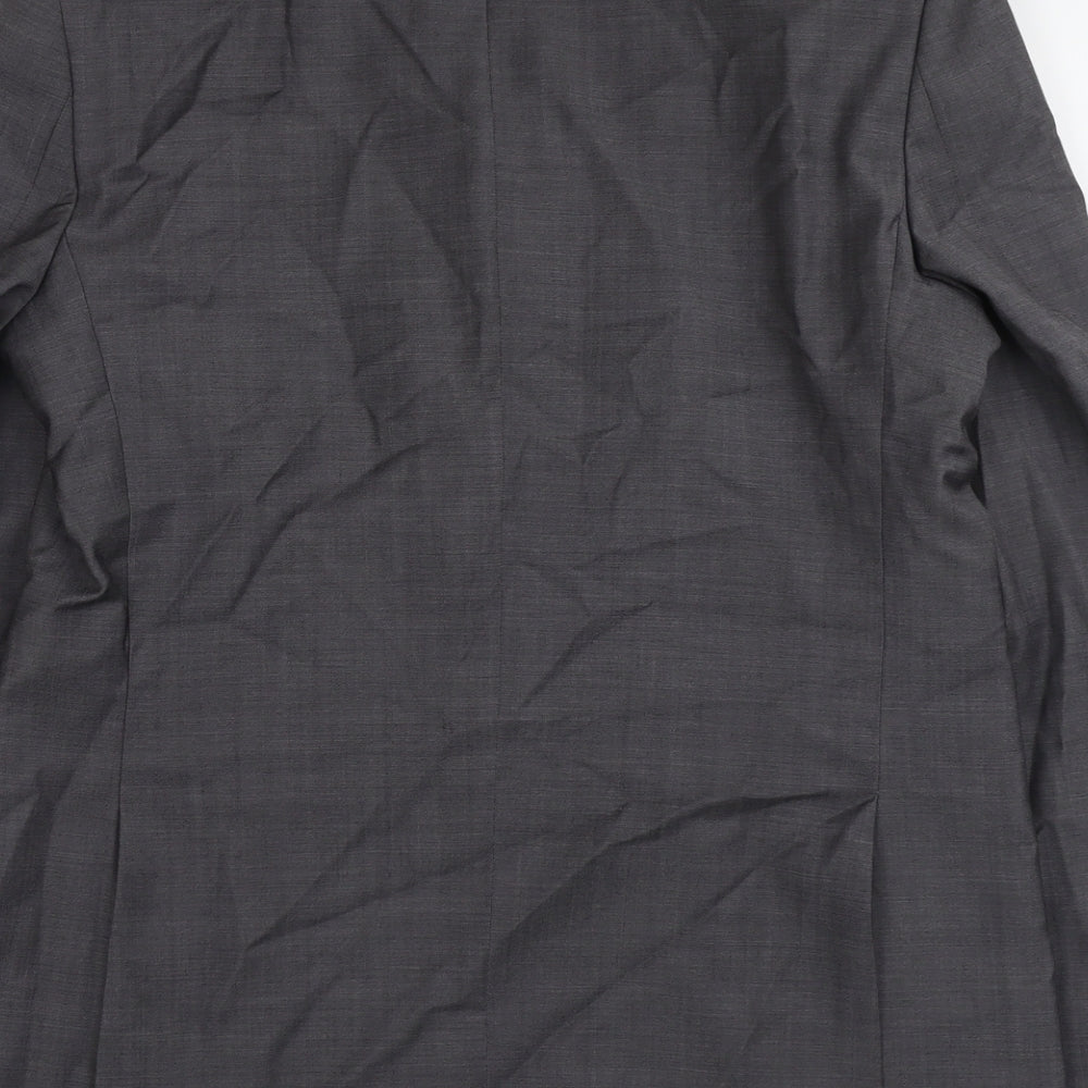 Marks & Spencer Mens Grey Wool Jacket Suit Jacket Size 40 Regular