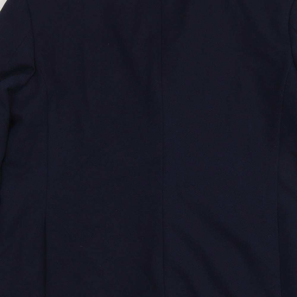 Marks & Spencer Mens Blue Polyamide Jacket Suit Jacket Size 42 Regular