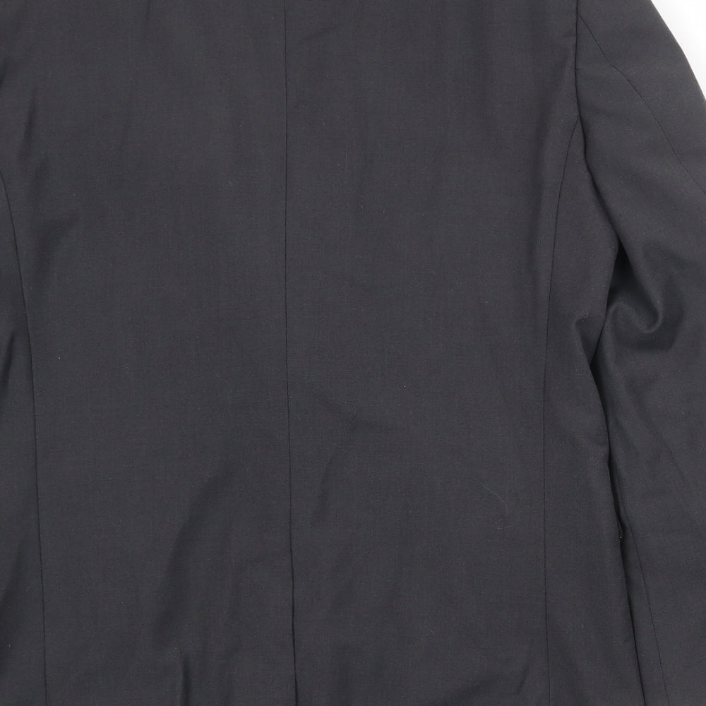 Skopes Mens Black Polyester Jacket Suit Jacket Size 36 Regular