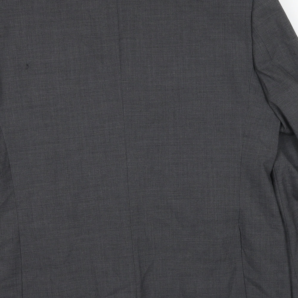 Marks & Spencer Mens Grey Wool Jacket Suit Jacket Size 44 Regular