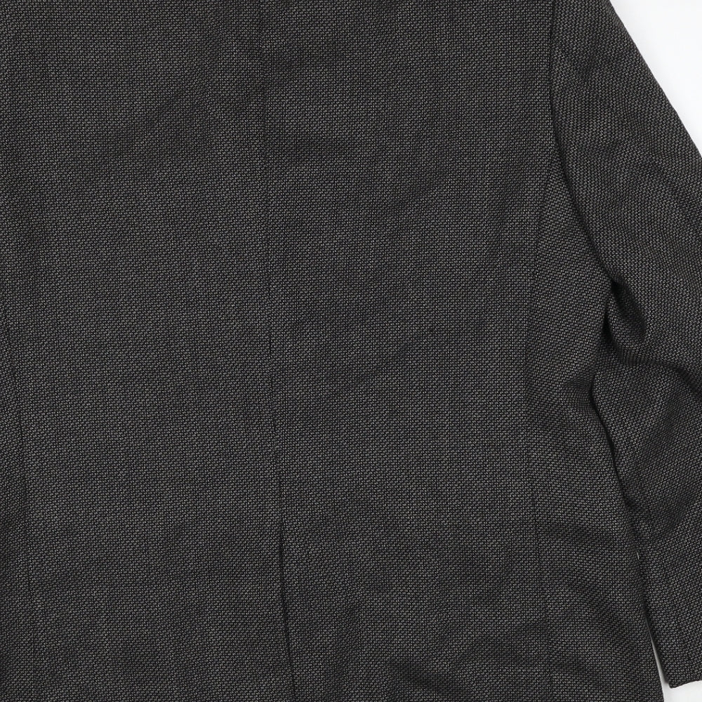 Marks and Spencer Mens Grey Wool Jacket Blazer Size 42 Regular