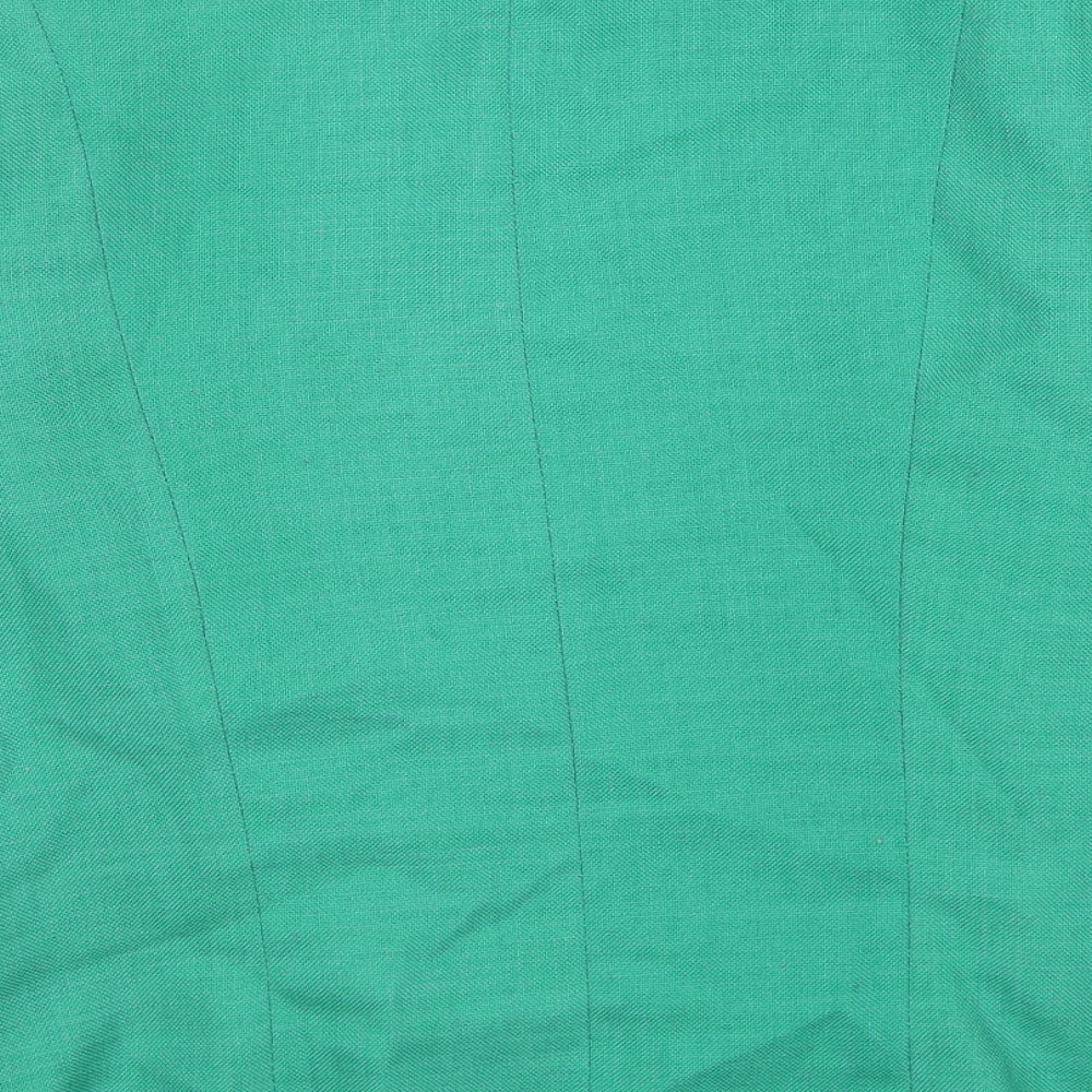 Hamells Womens Green Jacket Size 16 Button