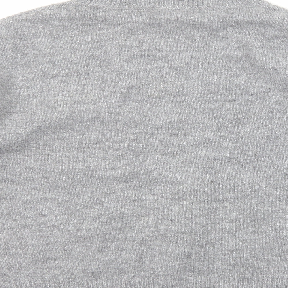 New Look Womens Grey Roll Neck Polyester Pullover Jumper Size M