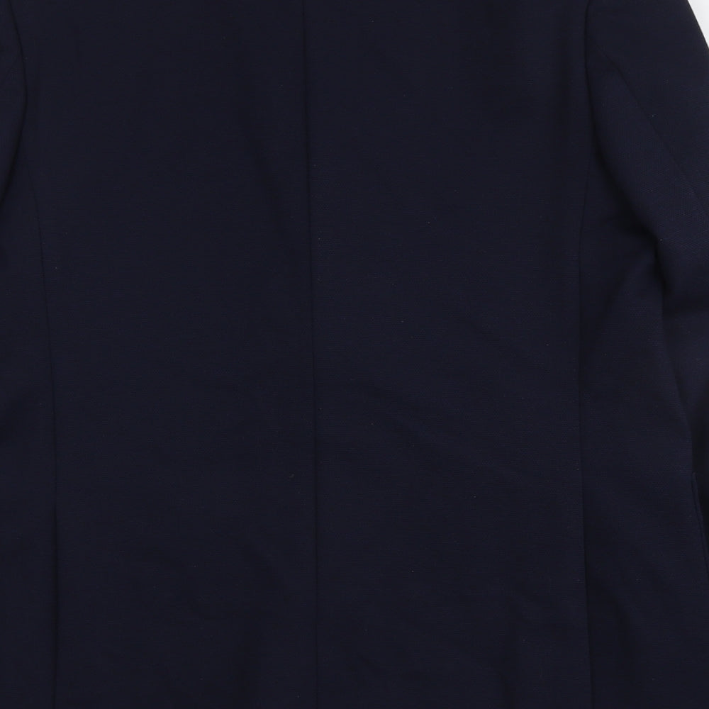 Marks & Spencer Mens Blue Polyester Jacket Suit Jacket Size 42 Regular