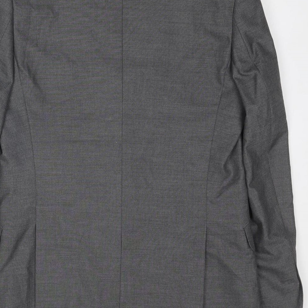 Marks & Spencer Mens Grey Polyester Jacket Suit Jacket Size 42 Regular