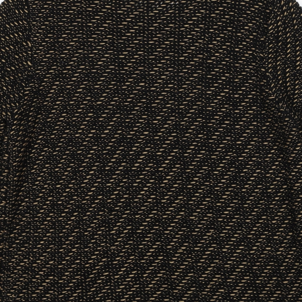 Marks & Spencer Womens Black Round Neck Acrylic Pullover Jumper Size 12