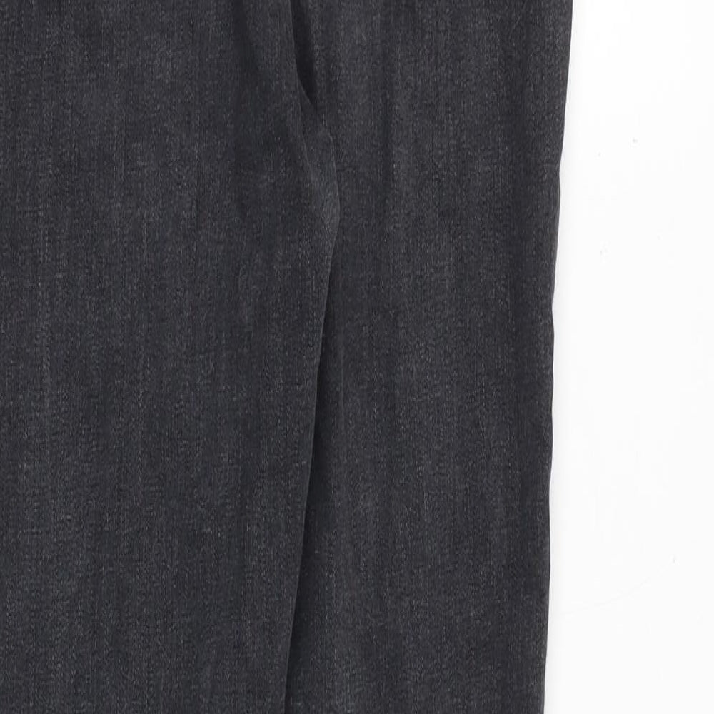 H&M Womens Grey Cotton Skinny Jeans Size 27 in Regular Zip