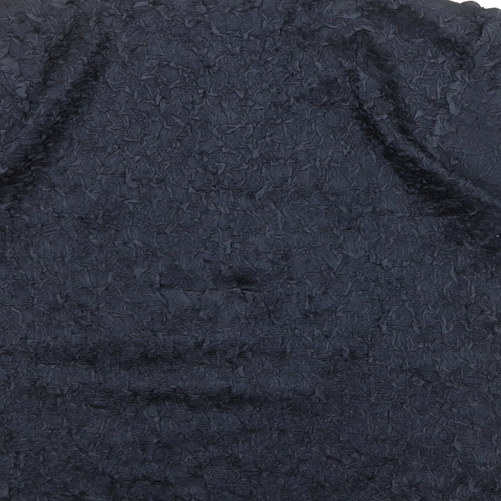 Molly Jo Womens Black Polyester Basic T-Shirt Size M Round Neck